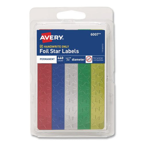 Stars,1/2"multi Clr440/pk