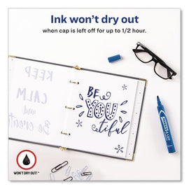 Marks A Lot Large Desk-style Permanent Marker, Broad Chisel Tip, Blue