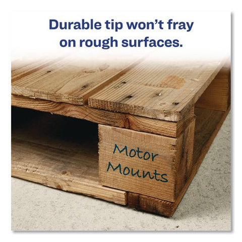 Marks A Lot Large Desk-style Permanent Marker, Broad Chisel Tip, Blue