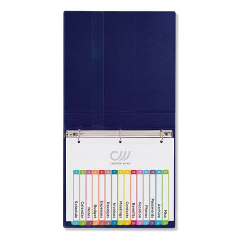 Customizable Toc Ready Index Multicolor Tab Dividers, 15-tab, 1 To 15, 11 X 8.5, White, Contemporary Color Tabs, 1 Set