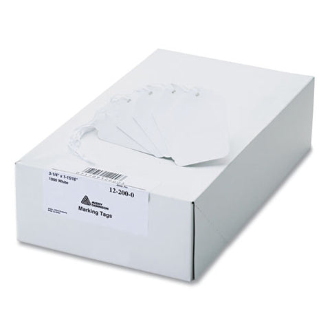 Medium-weight White Marking Tags, 3.25 X 1.94, 1,000/box