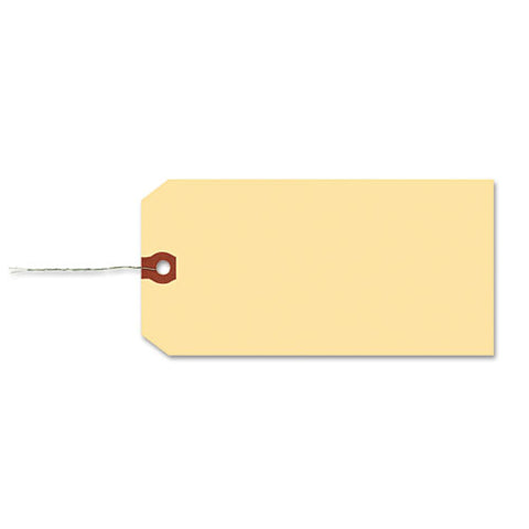 Double Wired Shipping Tags, 11.5 Pt Stock, 3.75 X 1.88, Manila, 1,000/box