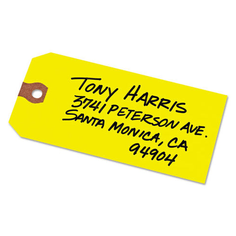 Double Wired Shipping Tags, 11.5 Pt Stock, 3.75 X 1.88, Manila, 1,000/box