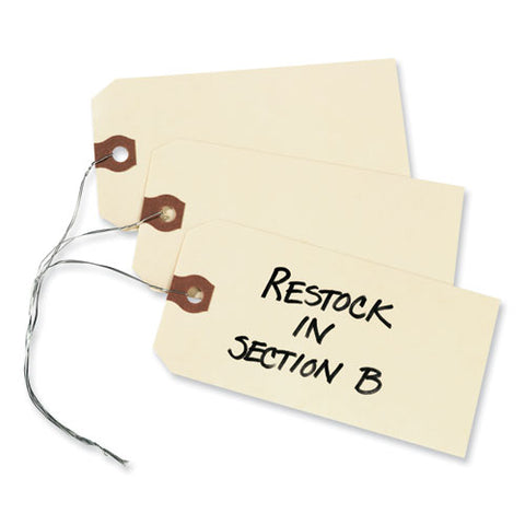 Double Wired Shipping Tags, 11.5 Pt Stock, 4.25 X 2.13, Manila, 1,000/box