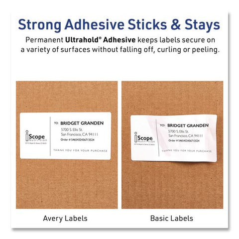 Waterproof Film Address Labels With Sure Feed Technology, Laser Printers, 2 X 4, White, 10 Labels/sheet, 10 Sheets/pack
