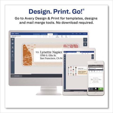 Waterproof Film Address Labels With Sure Feed Technology, Laser Printers, 2 X 4, White, 10 Labels/sheet, 10 Sheets/pack