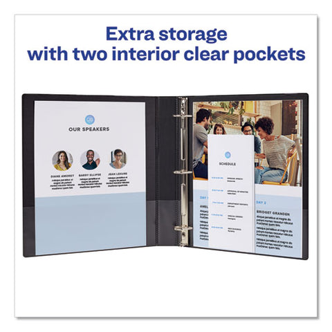 Durable View Binder With Durahinge And Slant Rings, 3 Rings, 1" Capacity, 11 X 8.5, Aqua