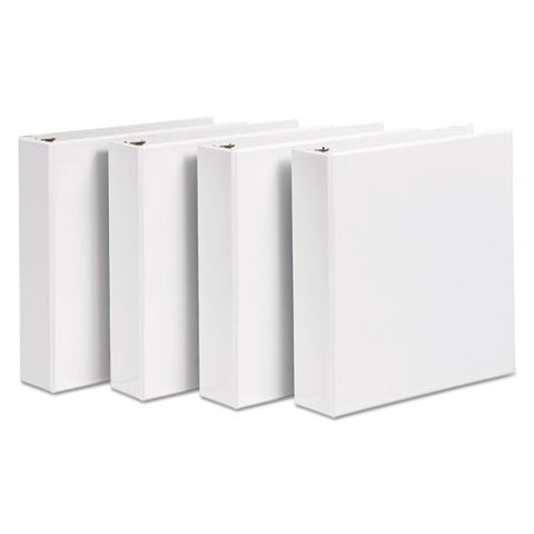 Durable View Binder With Durahinge And Slant Rings, 3 Rings, 2" Capacity, 11 X 8.5, White, 4/pack