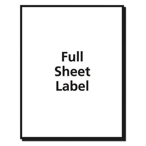 Matte Clear Shipping Labels, Inkjet Printers, 8.5 X 11, Clear, 10/pack