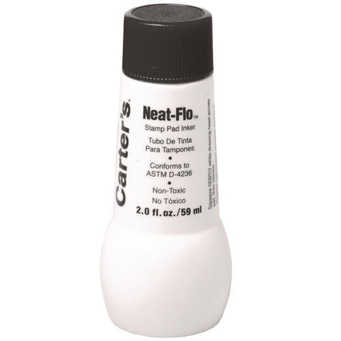 Neat-flo Stamp Pad Inker, 2 Oz Bottle, Black