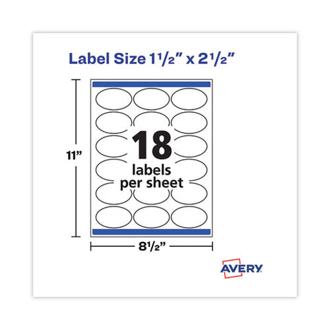 Laser/inkjet Media Labels, Inkjet/laser Printers, 1.5 X 2.5, White, 18 Labels/sheet, 25 Sheets/pack