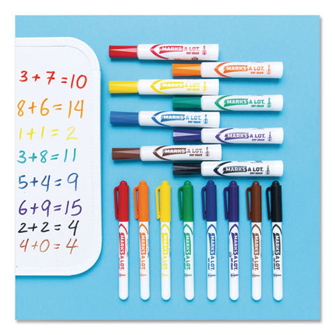 Marks A Lot Desk-style Dry Erase Marker, Broad Chisel Tip, Blue