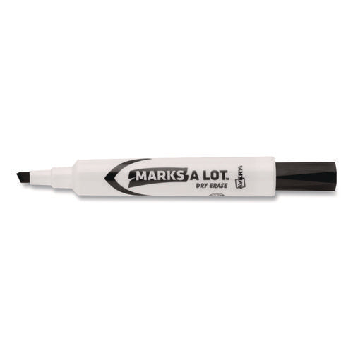 Marks A Lot Desk-style Dry Erase Markers, Broad Chisel Tip, Black