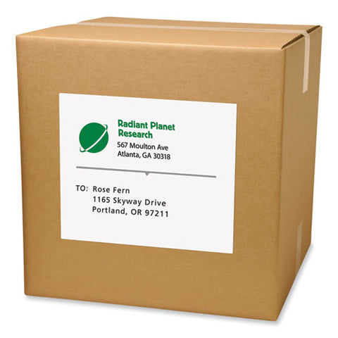 Labels, Laser Printers, 8.5 X 11, White, 100/box