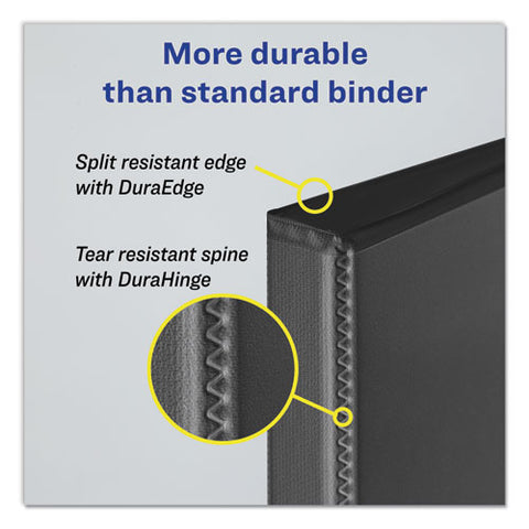 Durable View Binder With Durahinge And Slant Rings, 3 Rings, 1" Capacity, 11 X 8.5, Bright Green