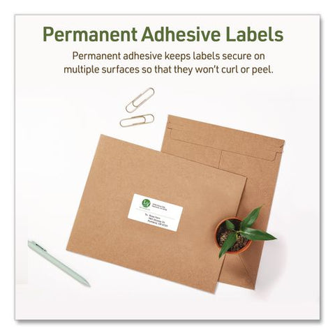 Ecofriendly Recycled Shipping Labels, Inkjet/laser, 2 X 4, White, 10 Labels/sheet, 10 Sheets/pack
