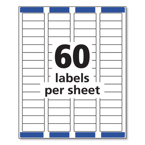 Easy Peel White Address Labels W/ Sure Feed Technology, Laser Printers, 0.66 X 1.75, White, 60/sheet, 100 Sheets/pack