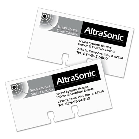 Small Rotary Cards, Laser/inkjet, 2.17 X 4, White, 8 Cards/sheet, 400 Cards/box