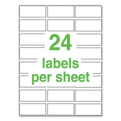 Ultraduty Ghs Chemical Waterproof And Uv Resistant Labels, 1 X 2.5, White, 24/sheet, 25 Sheets/pack