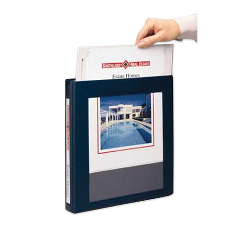 Framed View Heavy-duty Binders, 3 Rings, 0.5" Capacity, 11 X 8.5, Black