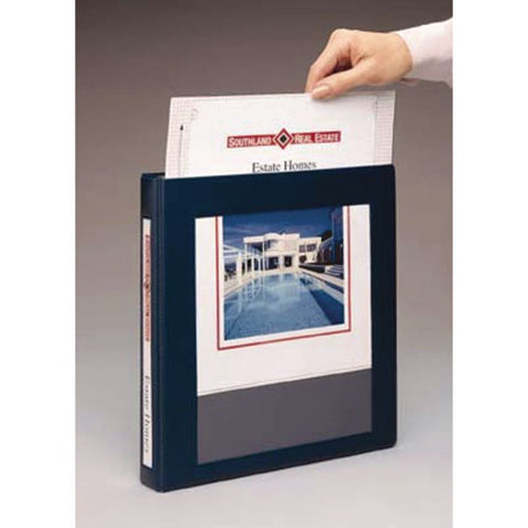 Framed View Heavy-duty Binders, 3 Rings, 1" Capacity, 11 X 8.5, Navy Blue