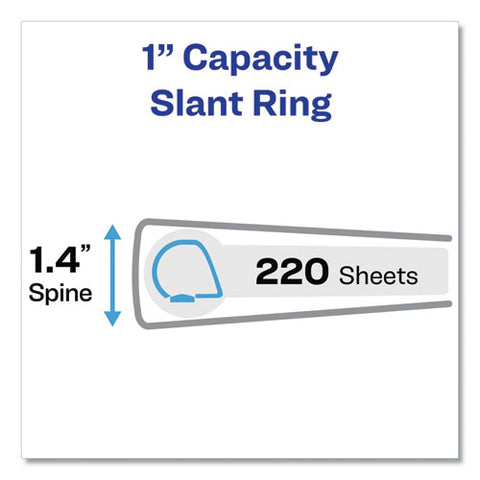 Heavy-duty View Binders, 3 Rings, 1" Capacity, 11 X 17, White