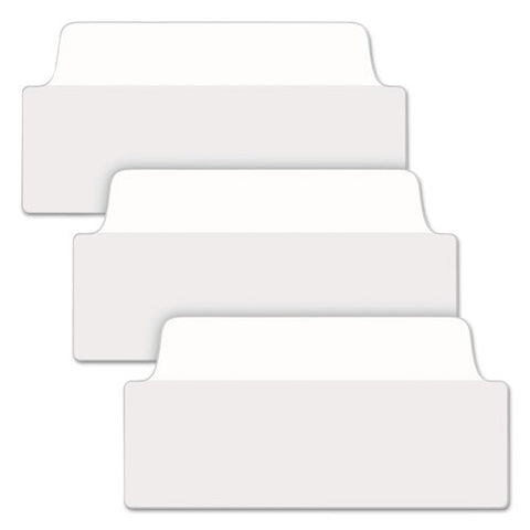 Ultra Tabs Repositionable Tabs, Wide And Slim: 3" X 1.5", 1/3-cut, White, 24/pack