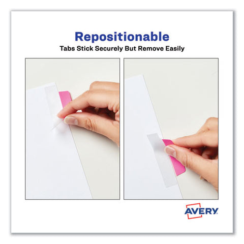 Ultra Tabs Repositionable Tabs, Margin Tabs: 2.5" X 1", 1/5-cut, Assorted Neon Colors, 48/pack