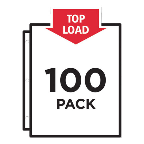 Top-load Sheet Protector, Standard, Letter, Semi-clear, 100/box