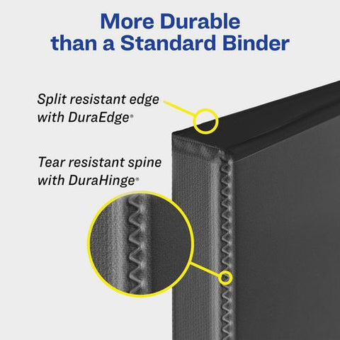 Heavy-duty View Binder With Durahinge And One Touch Ezd Rings, 3 Rings, 2" Capacity, 11 X 8.5, Red, 6/carton