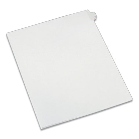 Preprinted Legal Exhibit Side Tab Index Dividers, Allstate Style, 10-tab, 2, 11 X 8.5, White, 25/pack