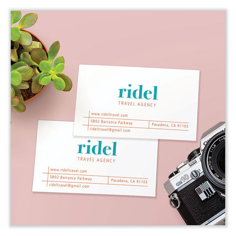 Printable Microperforated Business Cards W/sure Feed Technology, Inkjet, 2 X 3.5, White, 250 Cards, 10/sheet, 25 Sheets/pack