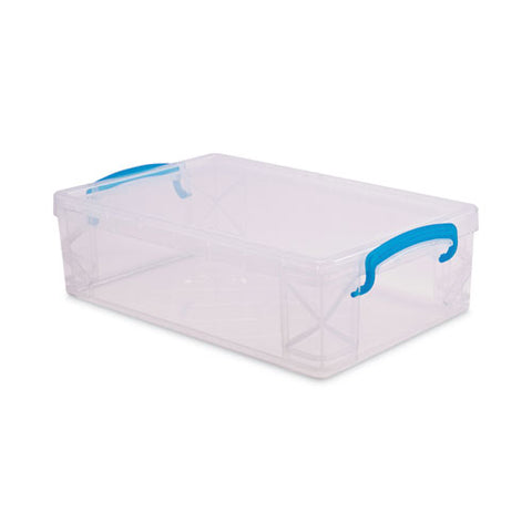 Super Stacker Large Pencil Box, 9" X 5.5" X 2.62", Clear