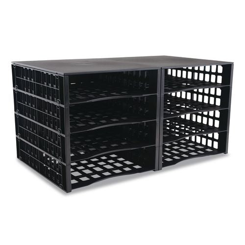 Literature Organizer, 8 Sections, 21 X 12.25, Black