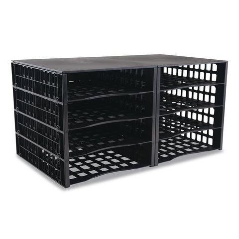 Literature Organizer, 8 Sections, 21 X 12.25, Black