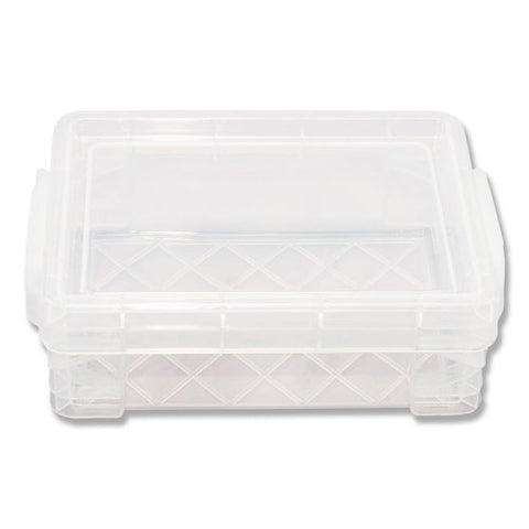 Super Stacker Crayon Box, 4.75" X 3.5" X 1.6", Clear