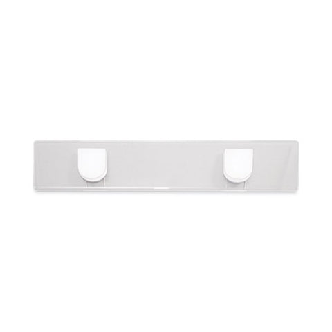 Panel Wall Sign Name Holder, Acrylic, 9 X 2, Clear