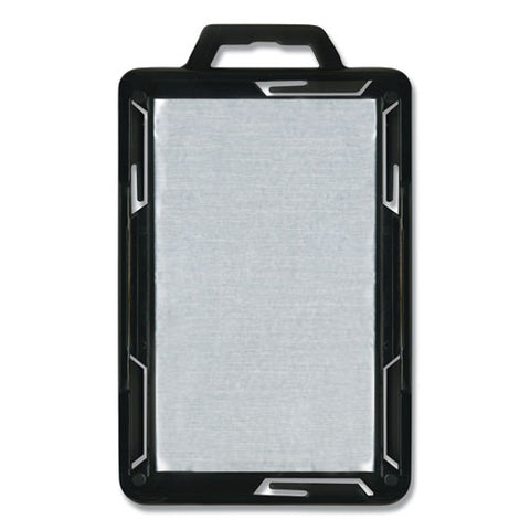 Secure-two Card Rfid Blocking Badge, Horizontal/vertical, Black 3.68" X 2.38" Holder, 3.38" X 2.13" Insert, 20/pack