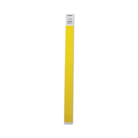 Crowd Management Wristbands, Sequentially Numbered, 9.75" X 0.75", Neon Yellow,500/pack