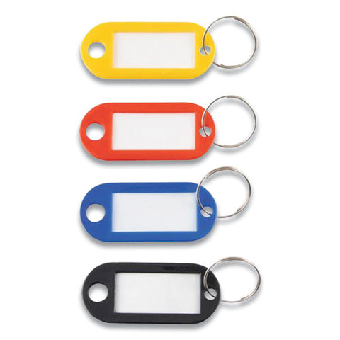 Key Tags Label Window, 0.88 X 0.19 X 2, Assorted, 20/pack