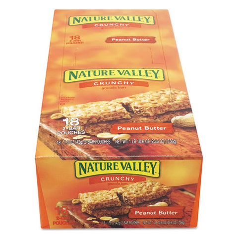 Granola Bars, Peanut Butter Cereal, 1.5 Oz Bar, 18/box