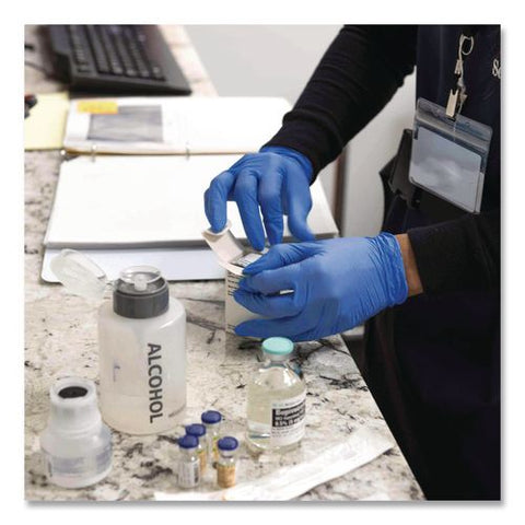 Nitrile Exam Gloves, Powder-free, Medium, 3 Mil Thick, 9.5" Long, Blue, 100/box, 10 Boxes/carton