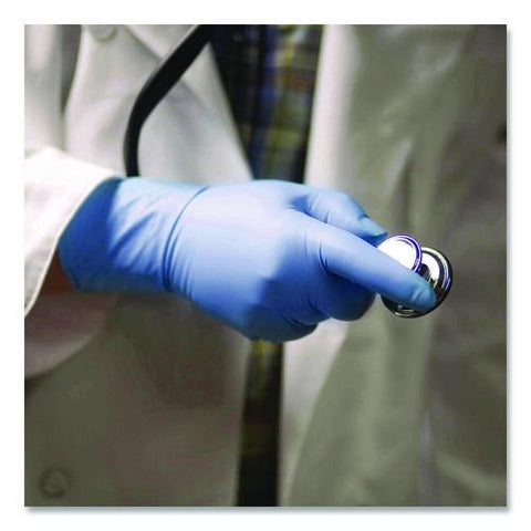 Blue Nitrile Exam Gloves, Powder-free, Large, 8 Mil Thick, 11.6" Long, Blue, 50/box, 10 Boxes/carton