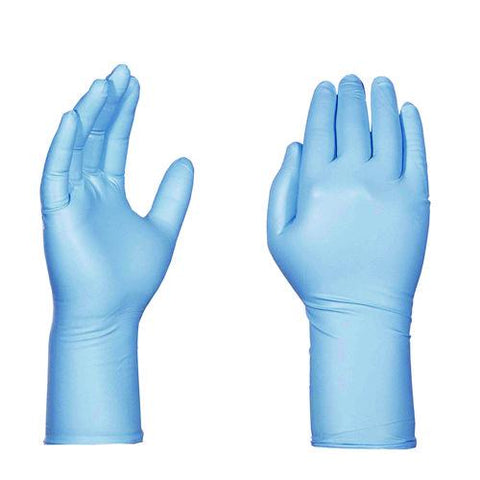 Blue Nitrile Exam Gloves, Powder-free, X-large, 8 Mil Thick, 11.6" Long, Blue, 50/box, 10 Boxes/carton