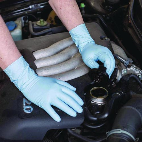 Blue Nitrile Exam Gloves, Powder-free, X-large, 8 Mil Thick, 11.6" Long, Blue, 50/box, 10 Boxes/carton
