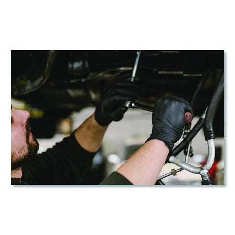 Nitrile Exam Gloves, Powder-free, Medium, 7 Mil Thick, 9.5" Long, Black, 100/box, 10 Boxes/carton