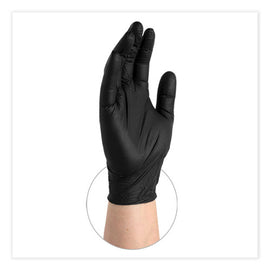 Nitrile Exam Gloves, Powder-free, 6 Mil, Medium, Black, 100/box