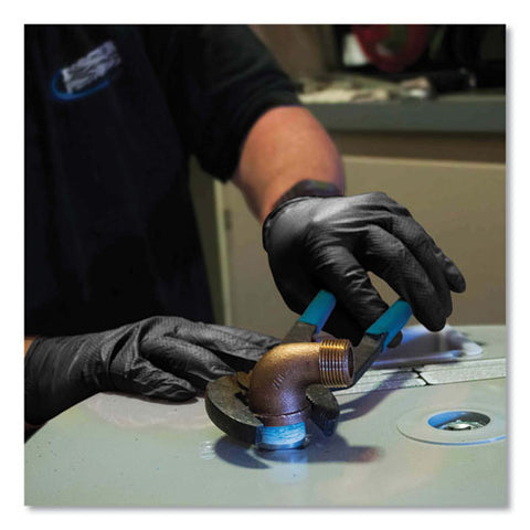 Heavy-duty Industrial Nitrile Gloves, Powder-free, 2x-large, 6 Mil Thick, 9.5" Long, Black, 100/box, 10 Boxes/carton