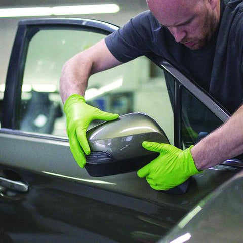Heavy-duty Industrial Nitrile Gloves, Powder-free, Medium, 8 Mil Thick, 9.5" Long, Green, 100/box, 10 Boxes/carton