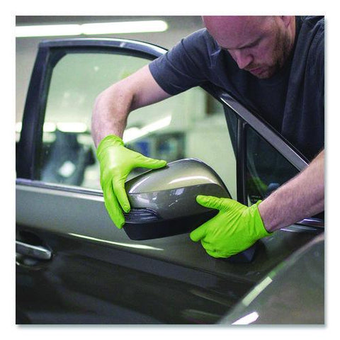 Heavy-duty Industrial Nitrile Gloves, Powder-free, 2x-large, 8 Mil Thick, 9.5" Long, Green, 100/box, 10 Boxes/carton